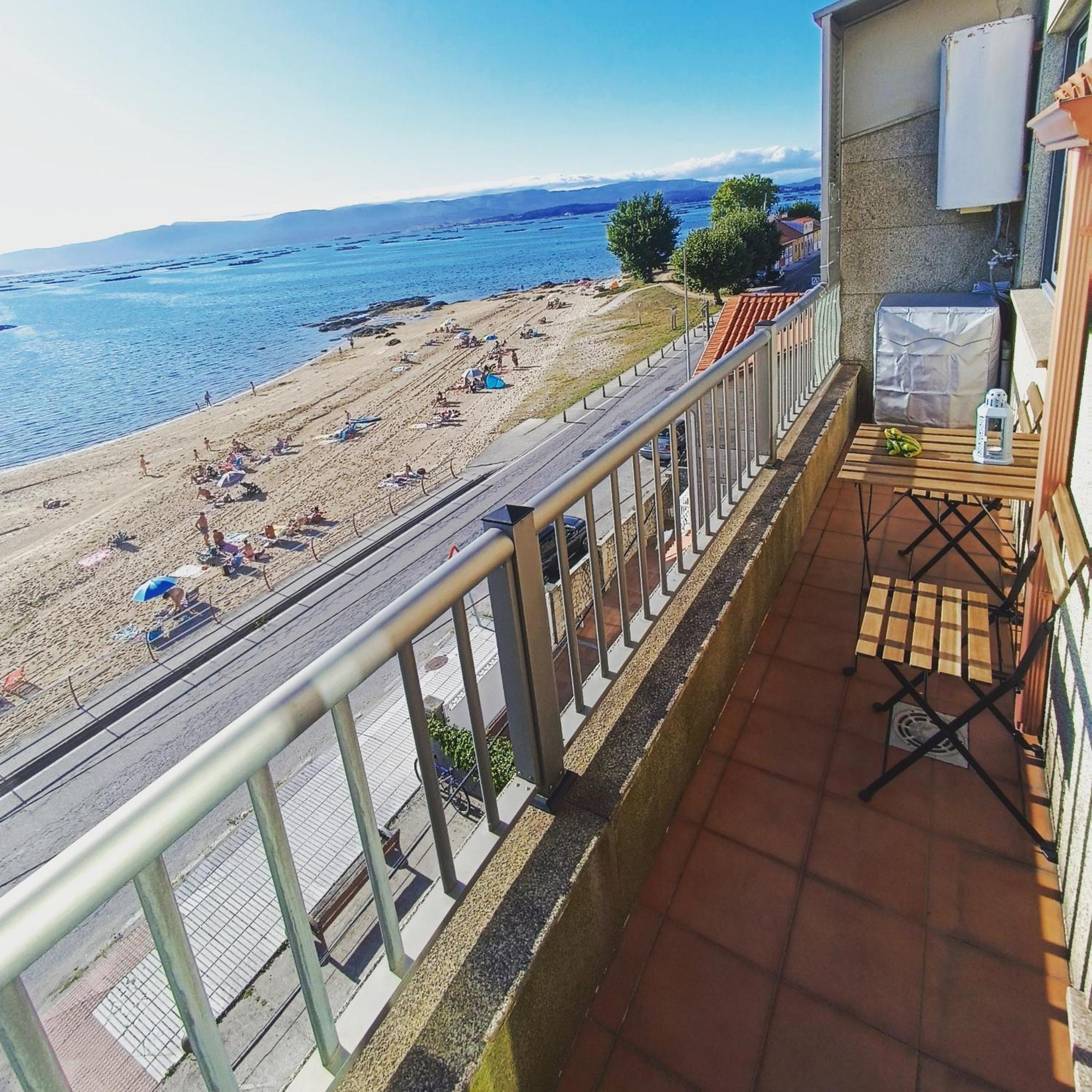 Ferienwohnung Mirador Mar De Castelao, 1ª Linea De Playa Urbana Vilanova de Arousa Exterior foto