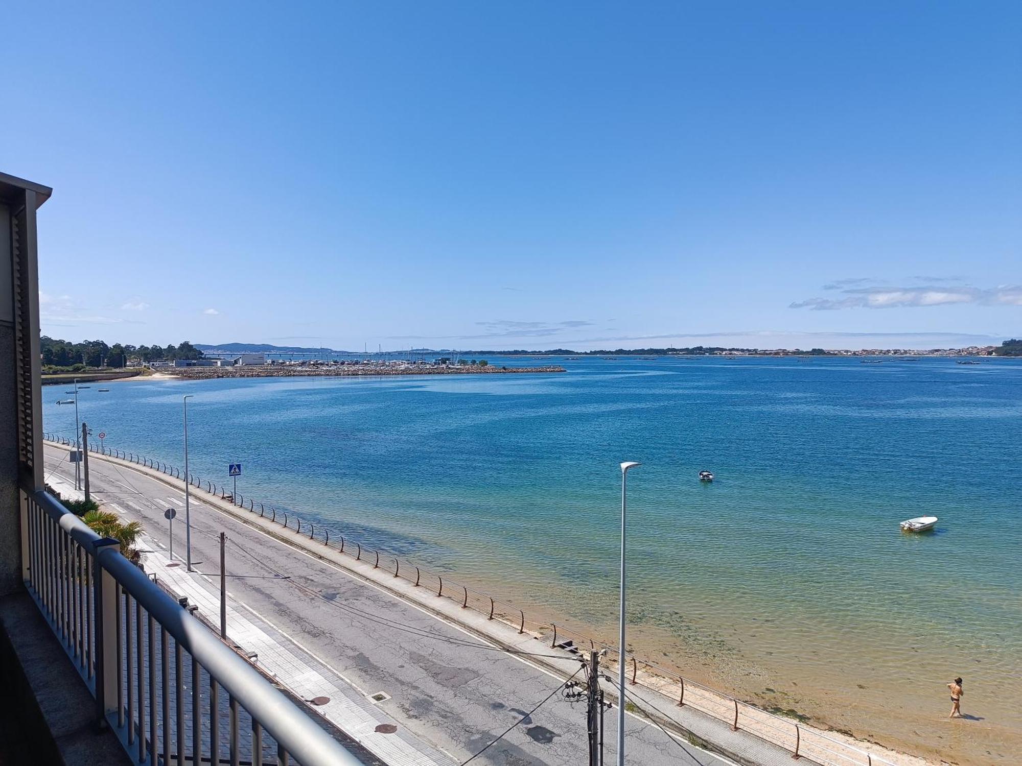 Ferienwohnung Mirador Mar De Castelao, 1ª Linea De Playa Urbana Vilanova de Arousa Exterior foto